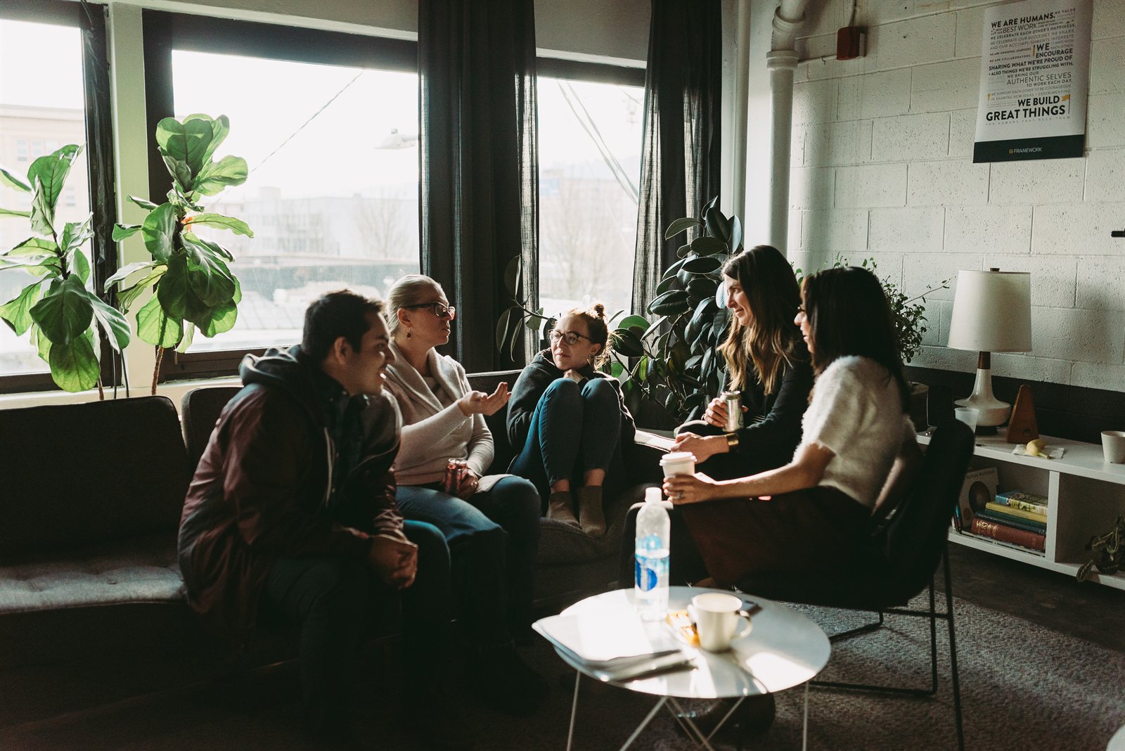 HumanSide facilitators and managers collaborating during a session